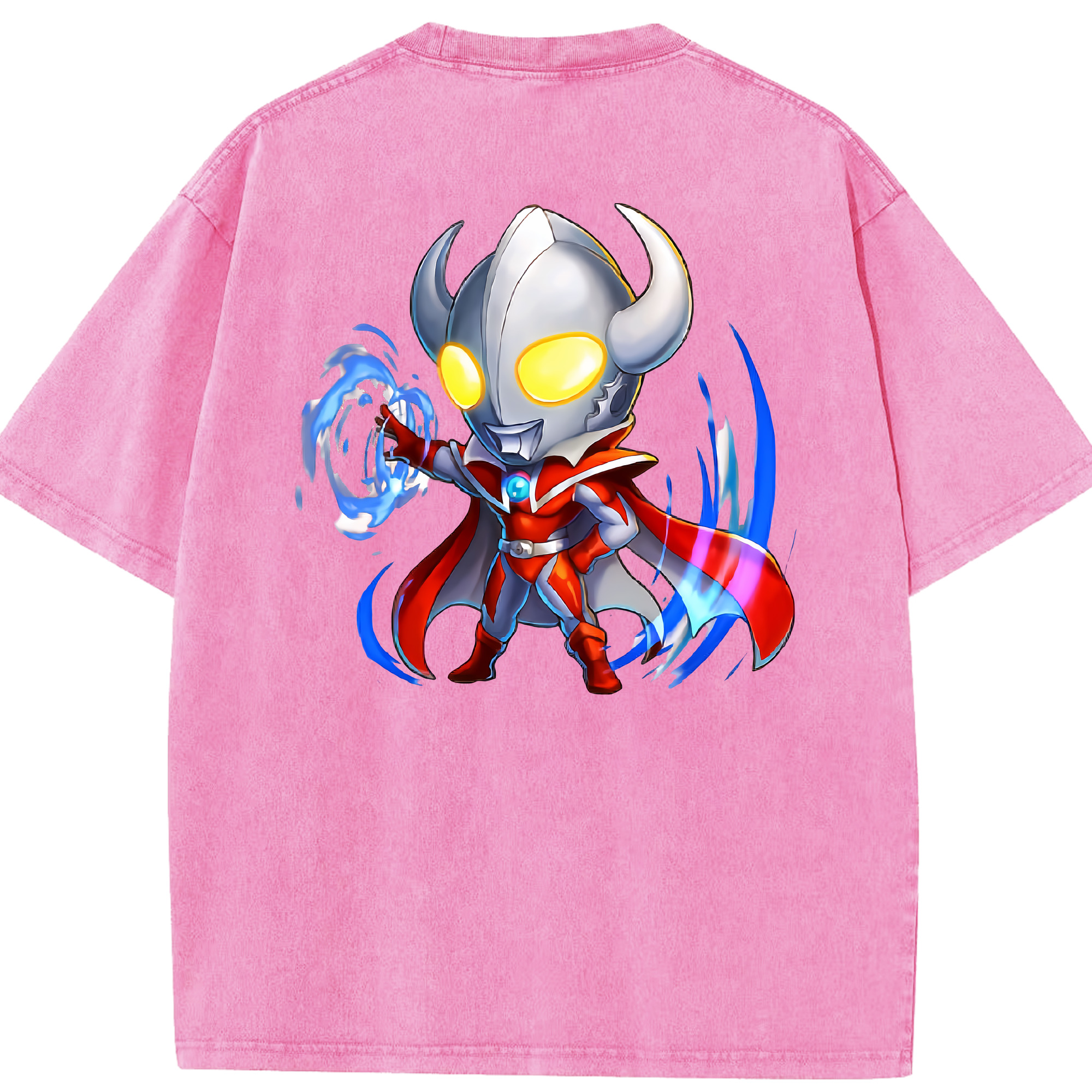 （画像用） ウルトラマン Ultraman 綿100% ヴィンテージ風 半袖Tシャツ（背面プリント）